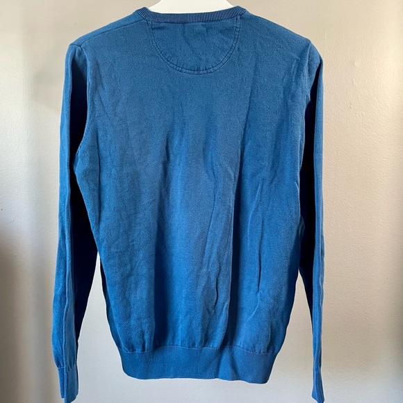 Blue Lacoste V-Neck Sweater - Picture 4 of 4